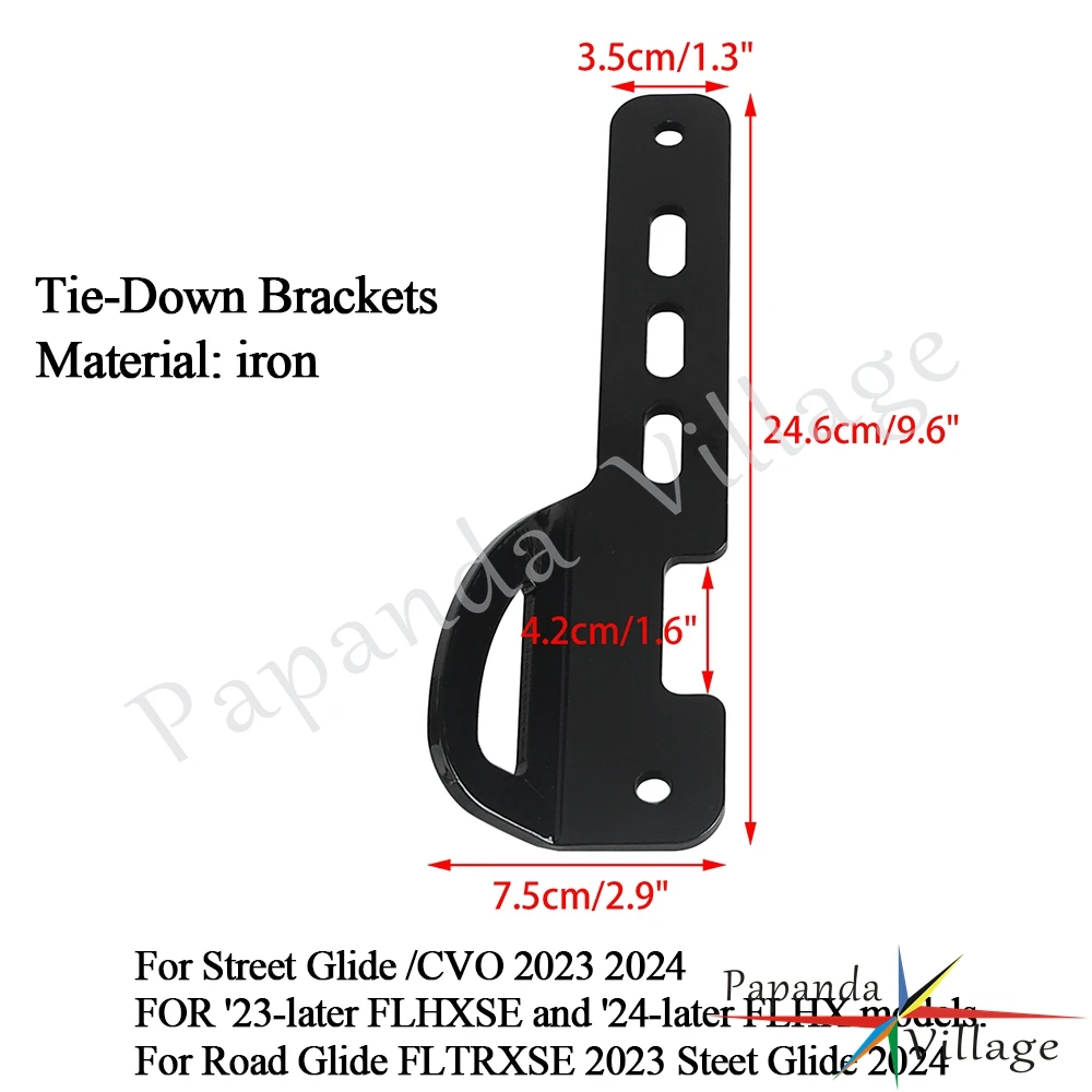 Motor Front Trailer Hitch Tie Down Bracket Lashing Bracket Mount Kit For Harley Street Glide /CVO 23-24 Road Glide FLTRXSE 2023