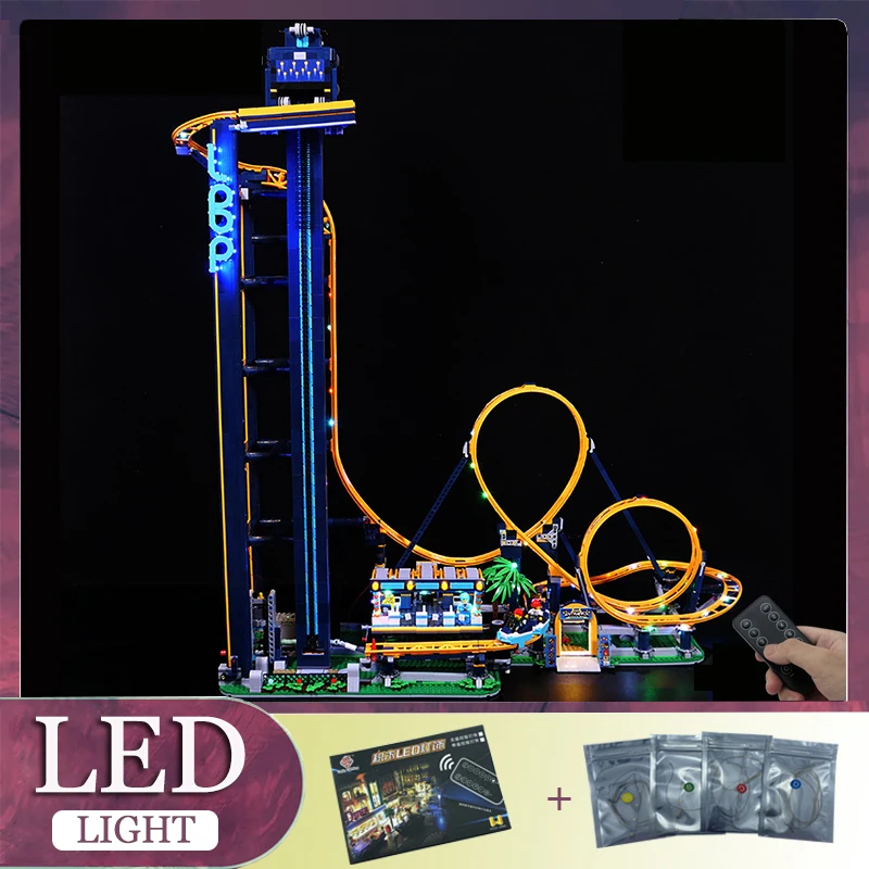 

RC DIY LED Light Kit For LEGO 10303 Loop Coaster Building Block Set（Only LED Light,Without Blocks Model）