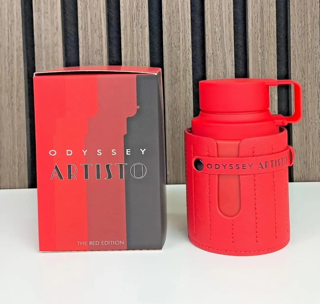 ARMAF Odyssey ARTISTO Eau De Toilette para hombre 3,4 oz Nueva versión roja Fragancia para hombres