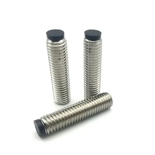 5pcs M3 Rubber head stop bolt Allen Non-slip heads inner hexagon Buffer tight replacement bolts stainless steel 4mm-20mm Length