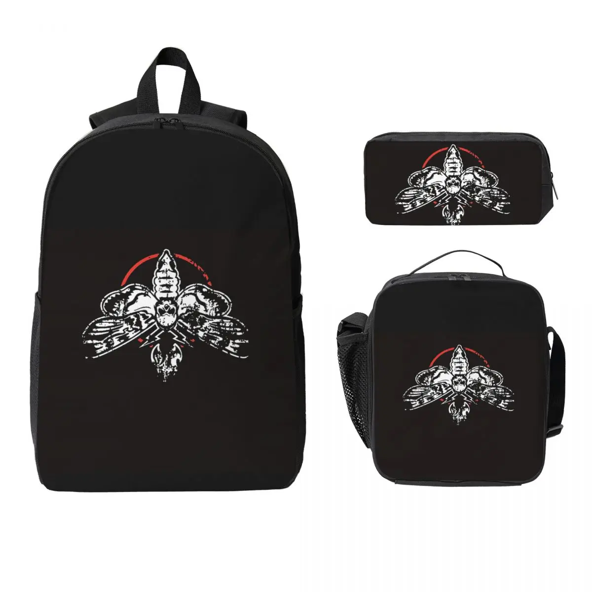 

Bray Wyatt The Fiend Backpack Student Boys Girls BookBag School Bag Computer Shoulder Bags 3ps Insulated Lunch Bag Pencil Case