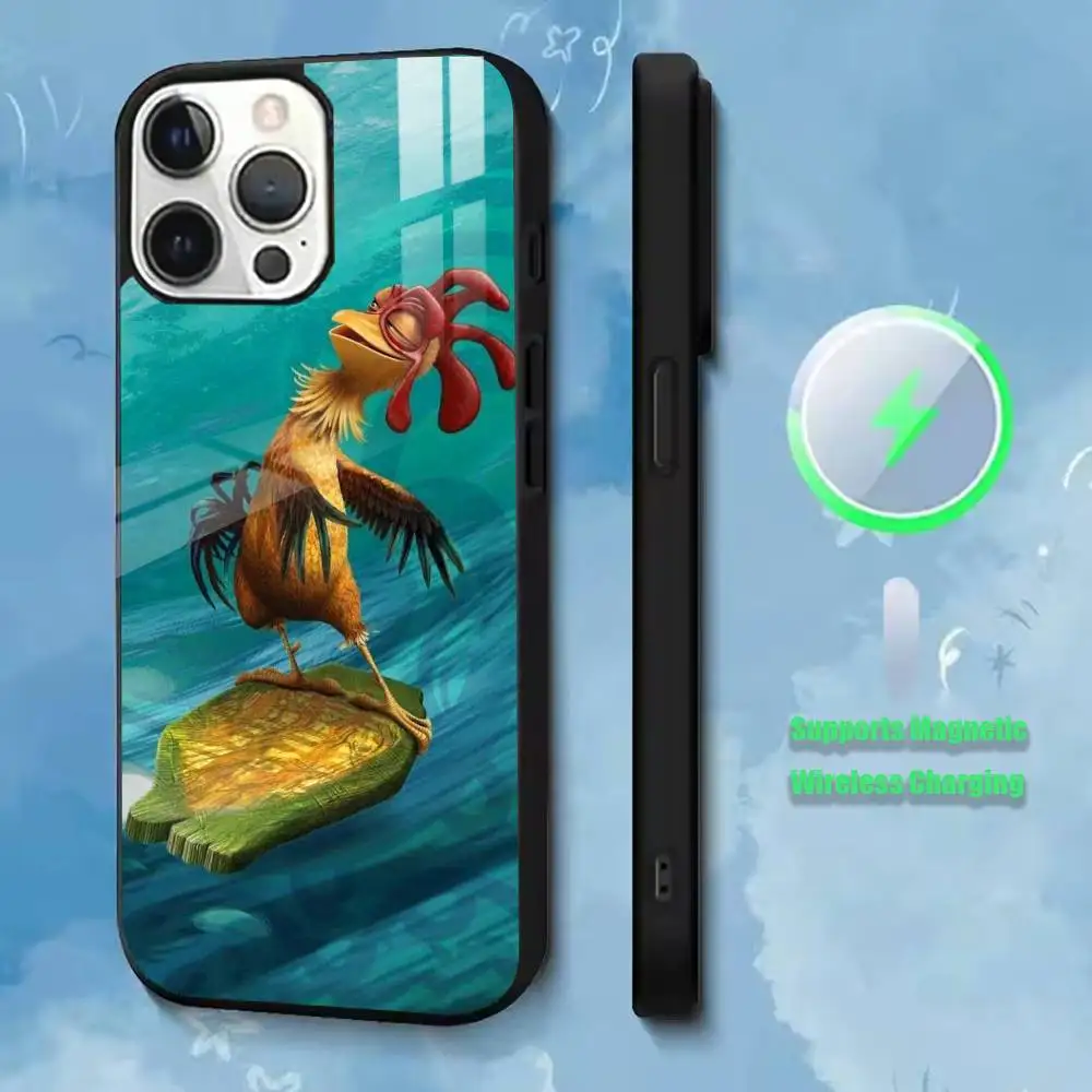 Funny Chicken Joe Surf   Phone Case For iPhone17,16,15,14,13,12,11 Plus,Pro Compatible with magnetic wireless charging