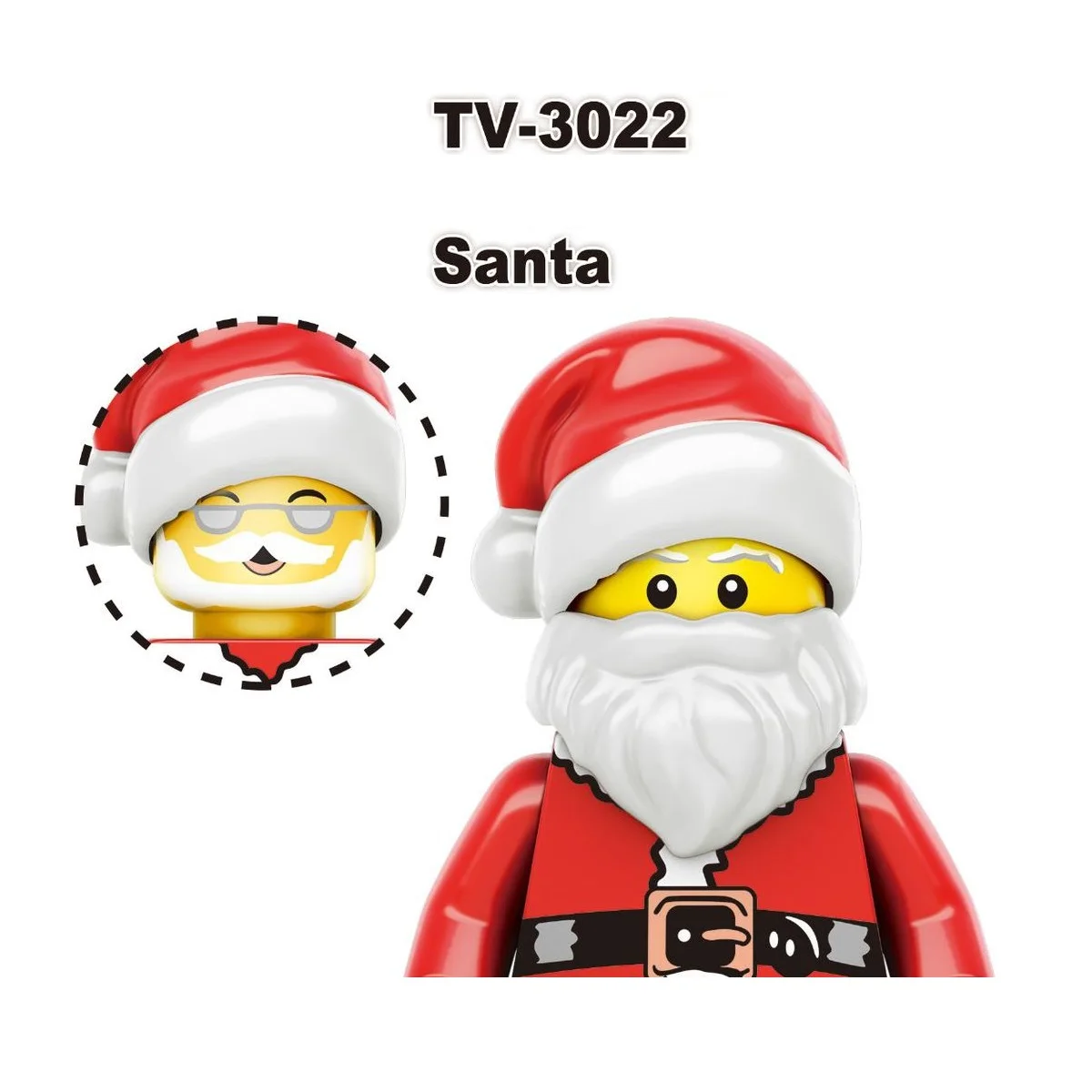 TV6302 TV6303 2024 Christmas Gift Elf Santa Claus Building Blocks