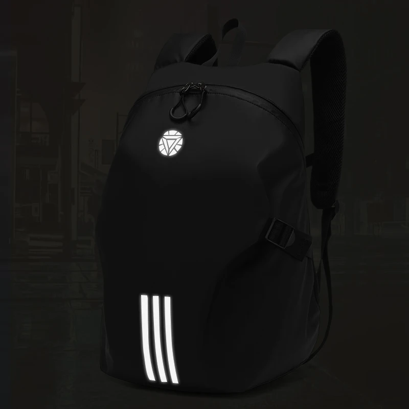 Black Motorcycle Helmet Backpack Waterproof Laptop Backpack Large Capacity Outdoor Sports Riding Hiking Travel Shoulder Bag