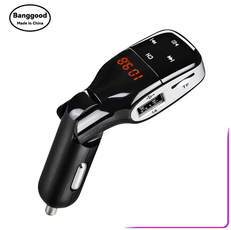

MP16 Car Bluetooth Hands-Free Phone MP3 Player Dual USB Car Charger FM Transmitter Spot