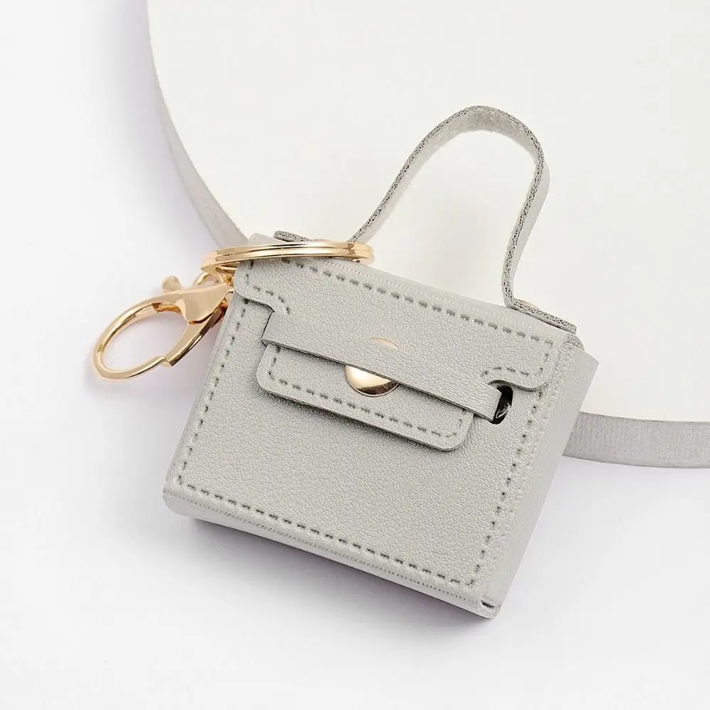 New Kawaii Keychain Mini Small Square Bag Keyring Creative Candy Color Pendant