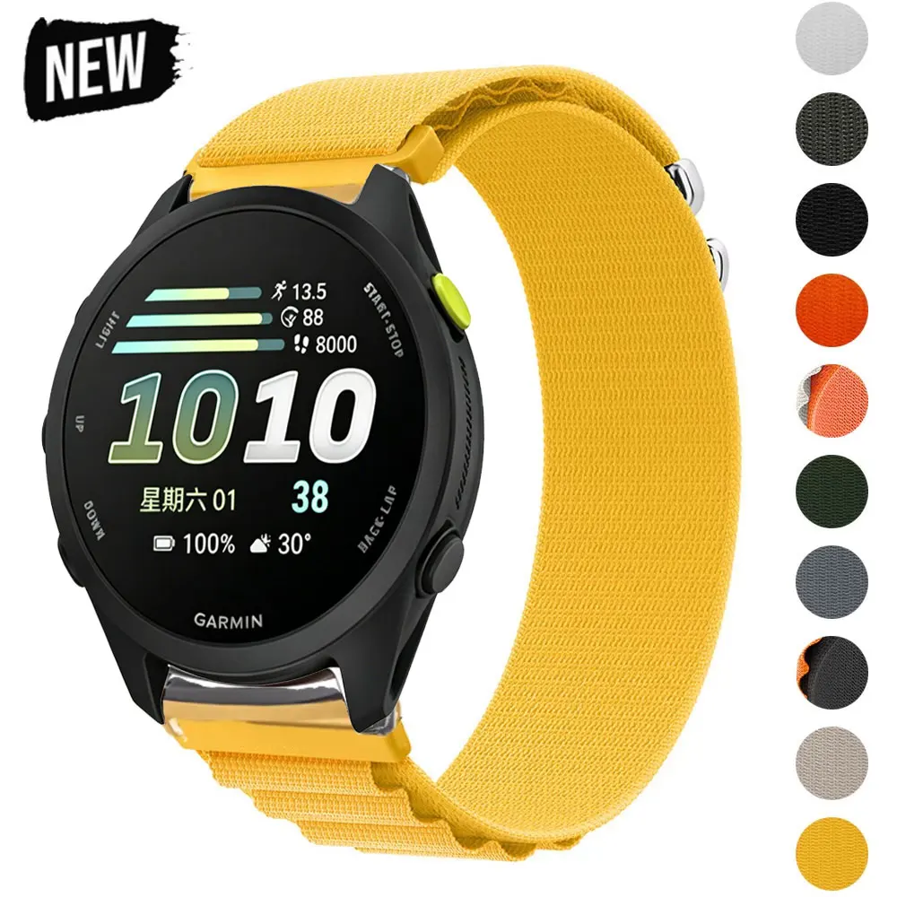 20/22mm Bracelet For Garmin Forerunner 70 170 970 570 Vivoactive 5 Approach S50 Nylon Band For Huawei GT5/6pro 46mm Wristband