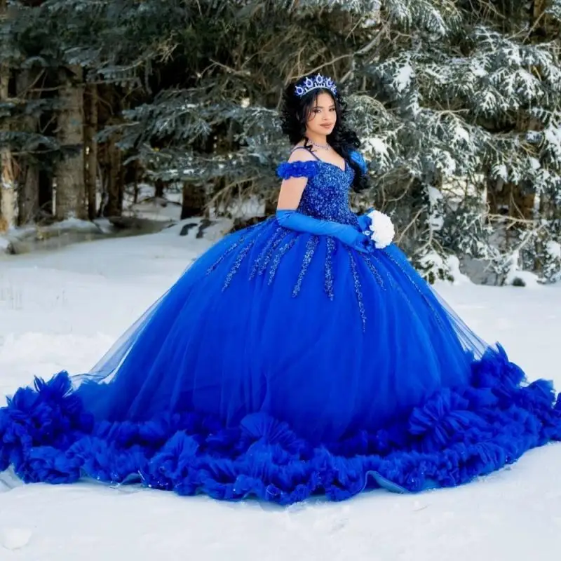 Vestido De fiesta rosa De lujo personalizado, vestido para quinceañeras, Apliques De encaje, lentejuelas, tul, lazo con cuentas, dulce 16, Vestidos De 15 Anos