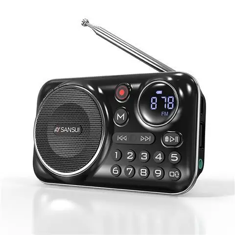 SANSUI F21 Bluetooth Speakers Mini Wireless Portable FM Radio for