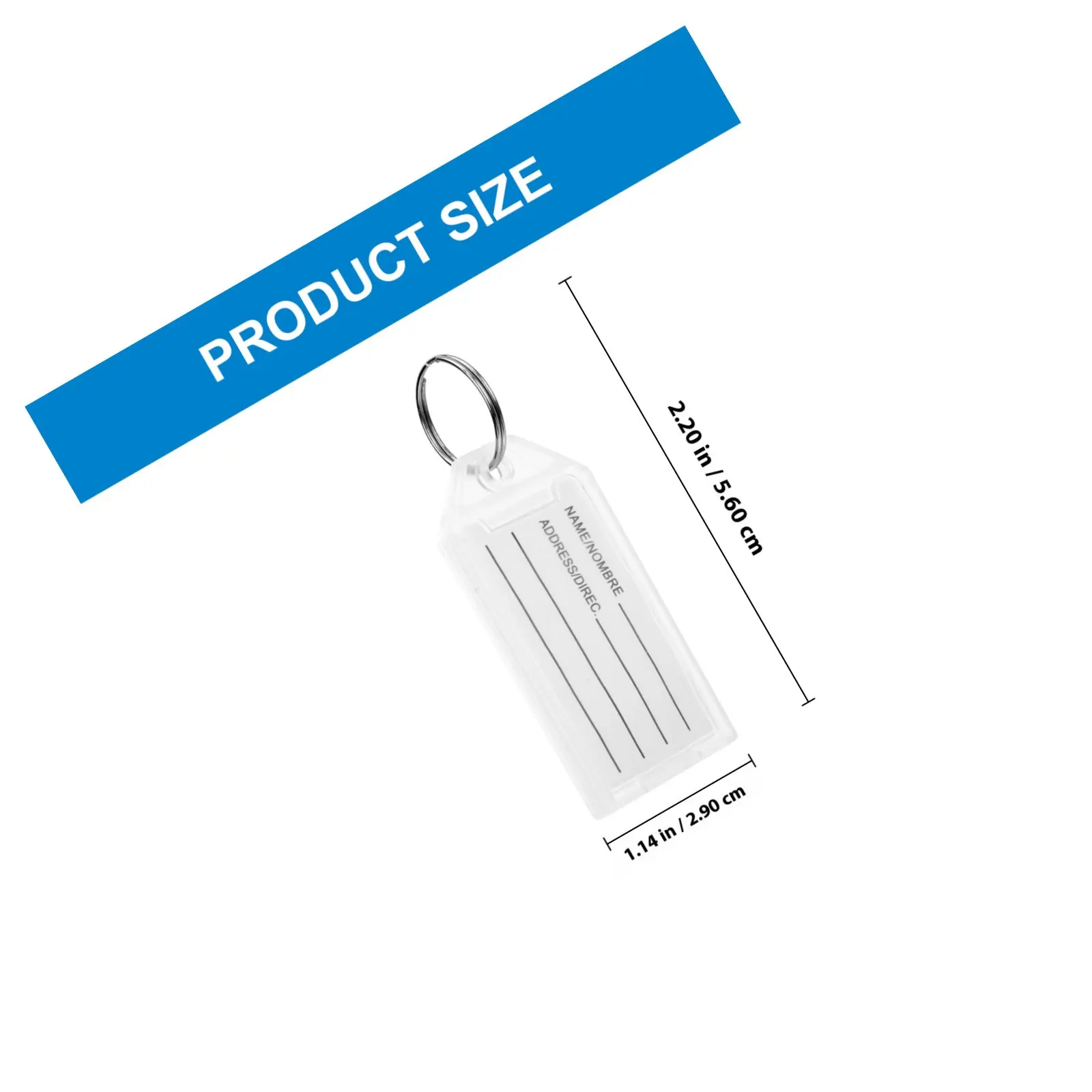 30pcs Plastic Key Tags with Numbers – Portable Luggage ID, Name Holder & Classification Labels for Keys and Key Rings