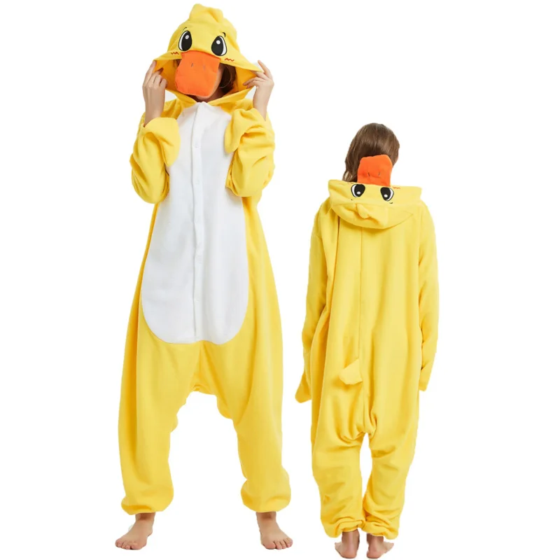 

Adult duck onesie women men kigurumis pyjamas animal cartoon pajama homewear Halloween cosplay party costume