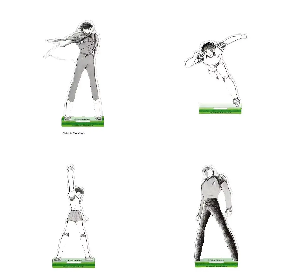 High Definition Images 15cm Anime Captain Tsubasa Acrylic Stand Modle Desktop Decoration Game Collectible Ornament Keychain