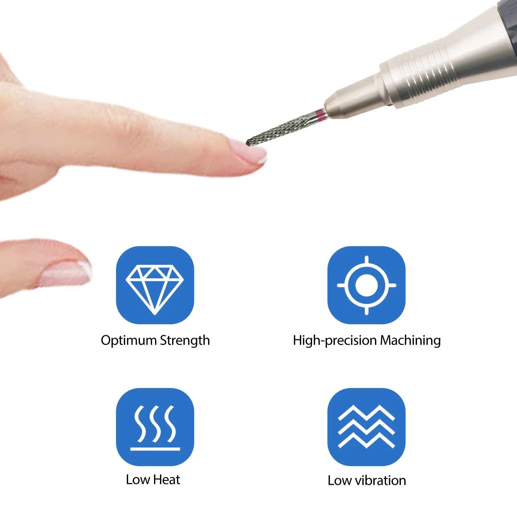 1 قطعة قاطعة المطحنة السيراميك مسمار لقمة ثقب الكهربائية مانيكير التدريبات باديكير مطحنة بت آلة الملفات مسمار الفن اكسسوارات أداة #6