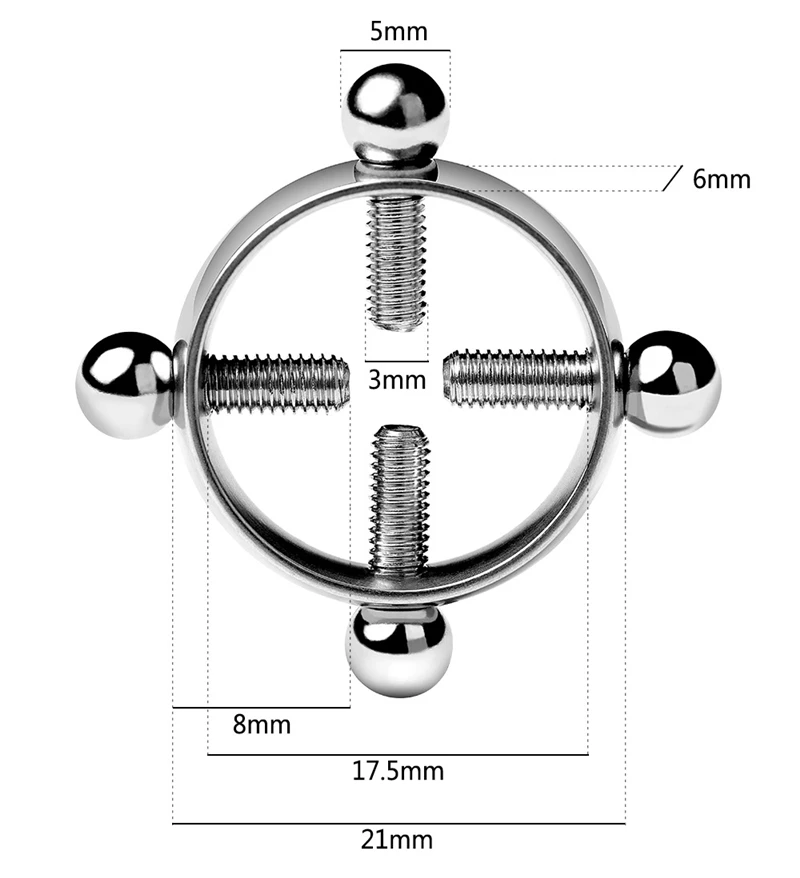 Pinzas ajustables para pezones de acero inoxidable, juego de cadena, pinzas para pezones, Bondage para pecho, restricción, esclavo, juguete sexual