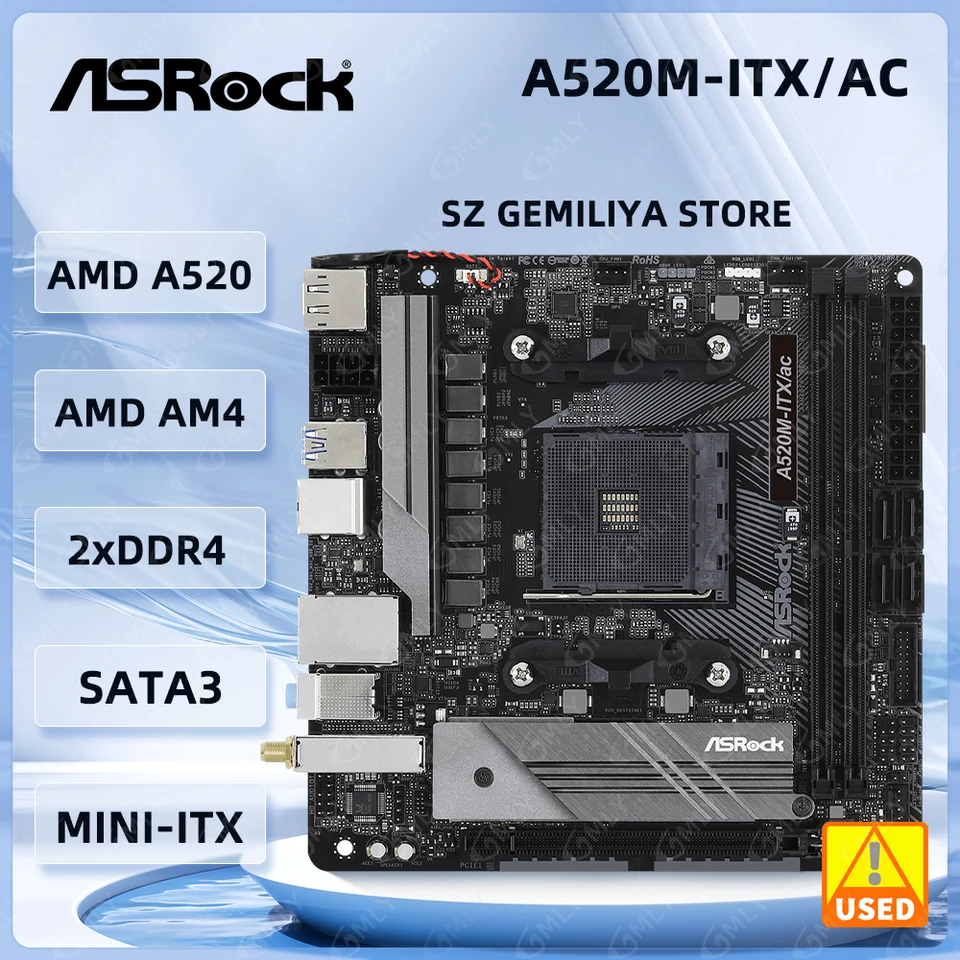ASRock A520 マザーボード AM4 DDR4 64GB 対応