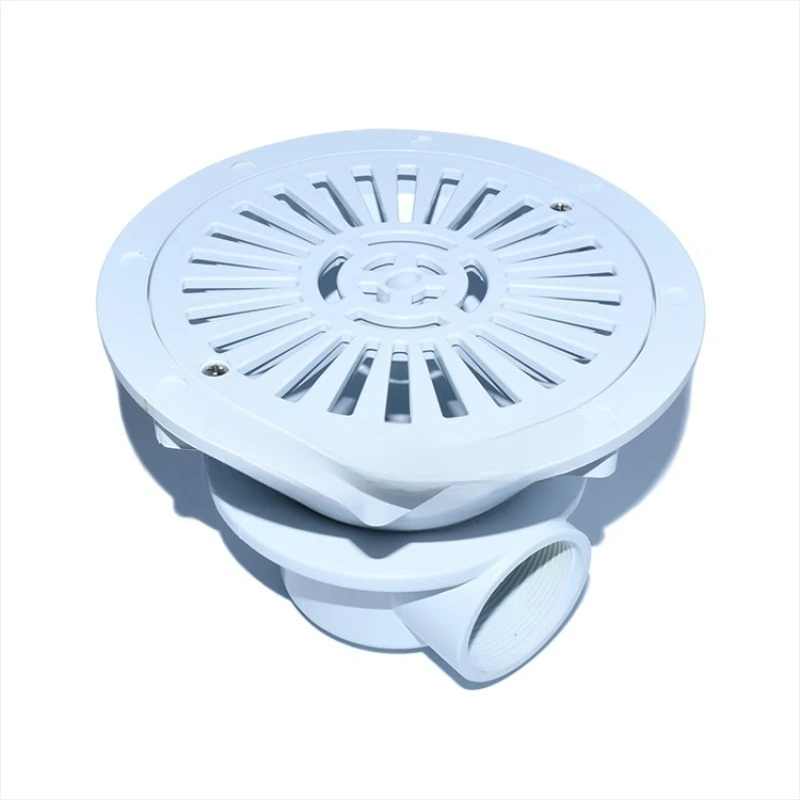 Pool Accessories Main Drainage Floor Drain 1.5 Inch Pool Entrance Drainage White