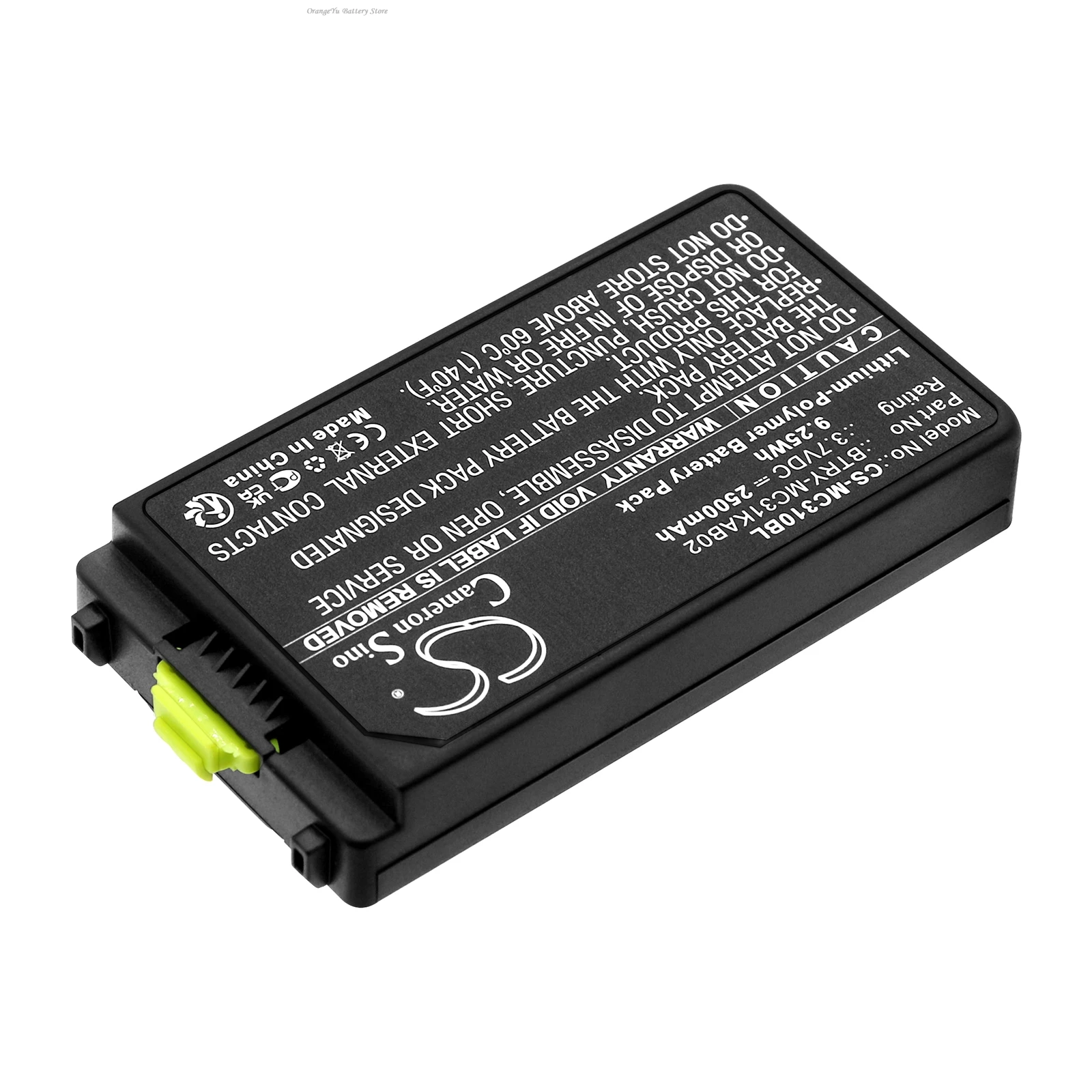

Replacement 3.7V 2500mAh Barcode Scanner Battery 82-127909-02 BTRY-MC31KAB02 for Zebra/Symbol MC3100 MC3190 MC3190G