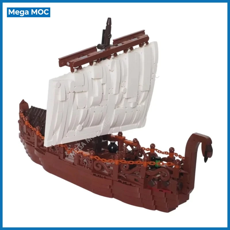High Detail Fantasy Elf Harbour Town Building Blocks MOC Forest Coast Wharf Castle Exquisite Desktop Ornament Toy