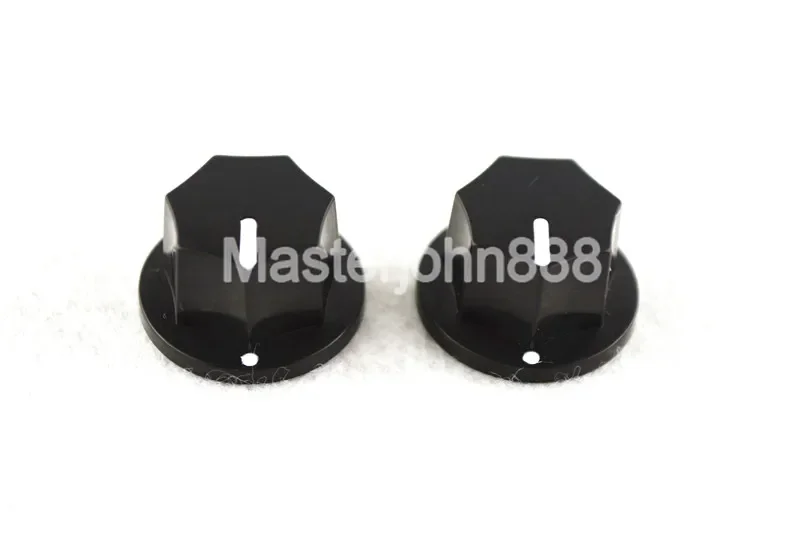 Bulk 100pcs Black White Paint Small Amplifier Knobs JB Electric Bass Guitar Effect Pedal Knobs