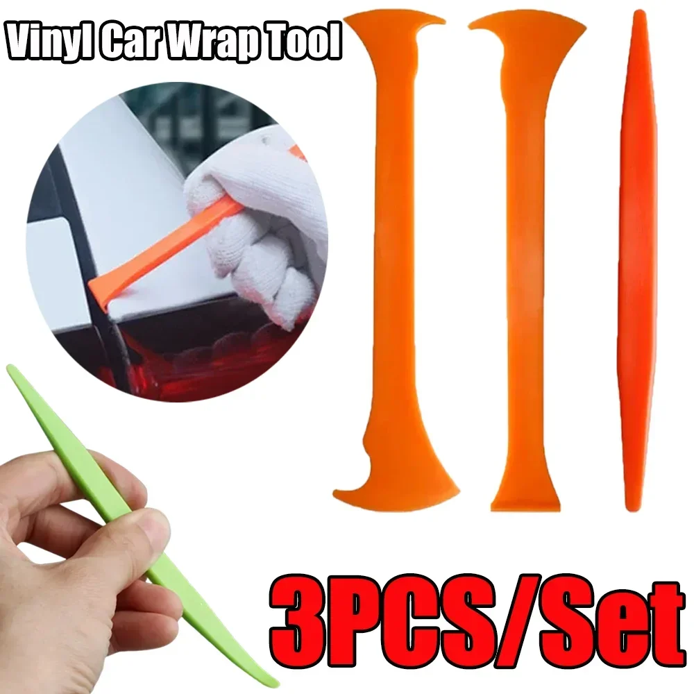 1 Set Vinyl Car Wrap Tool Colorful Durable Protable Cars Micro Stick Squeegee Window Tinting Scraper Kit Tools Auto Accessories