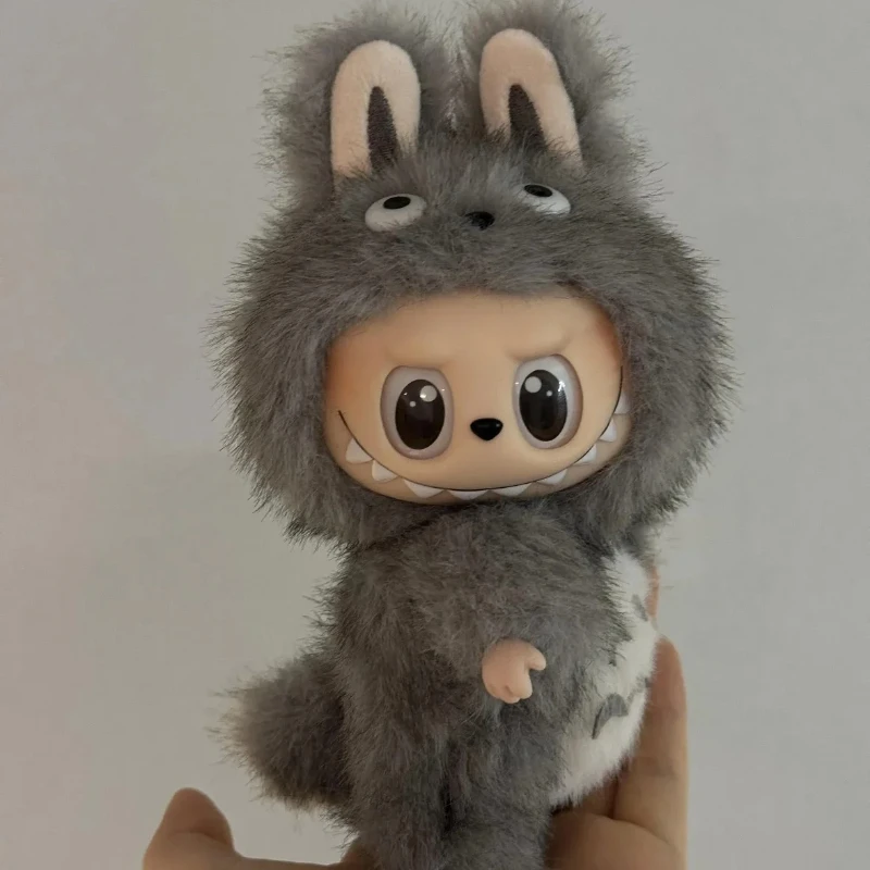For 17cm Labubu Replacement Clothes Plush Cute Totoro Baby Clothes Labubu Doll Pendant Clothes Standing Posture Baby Clothes