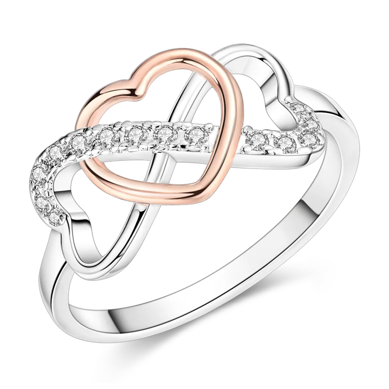 Women's 925 Sterling Silver Wedding Ring, Elegant Design