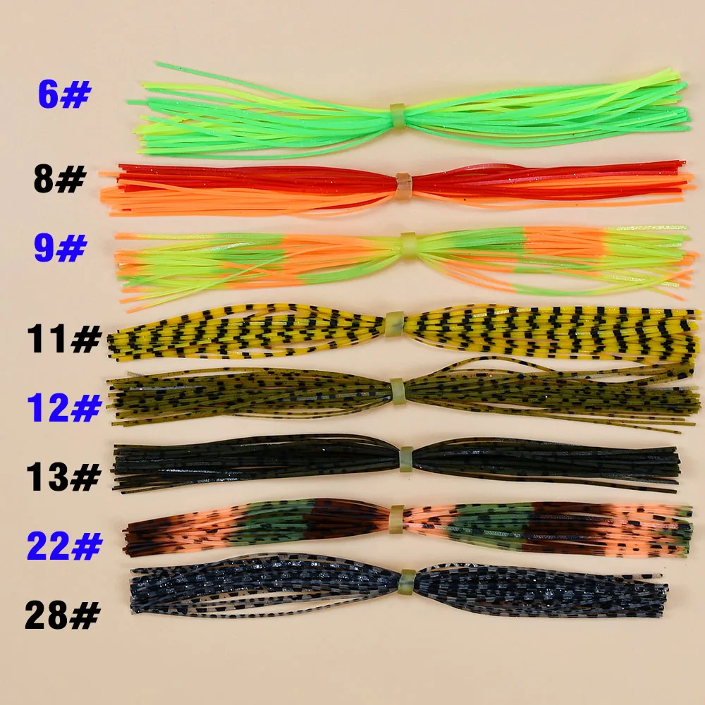 MNFT 8 mechones 13 cm Falda de calamar para moscas streamers Jig - imagen 3
