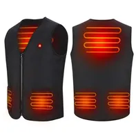 2025 Men Women Winter Flexible Electric Thermal Clothing Waistcoat Outdoor USB Infrared Heating Vest Jacket Fishing Hunting Vest