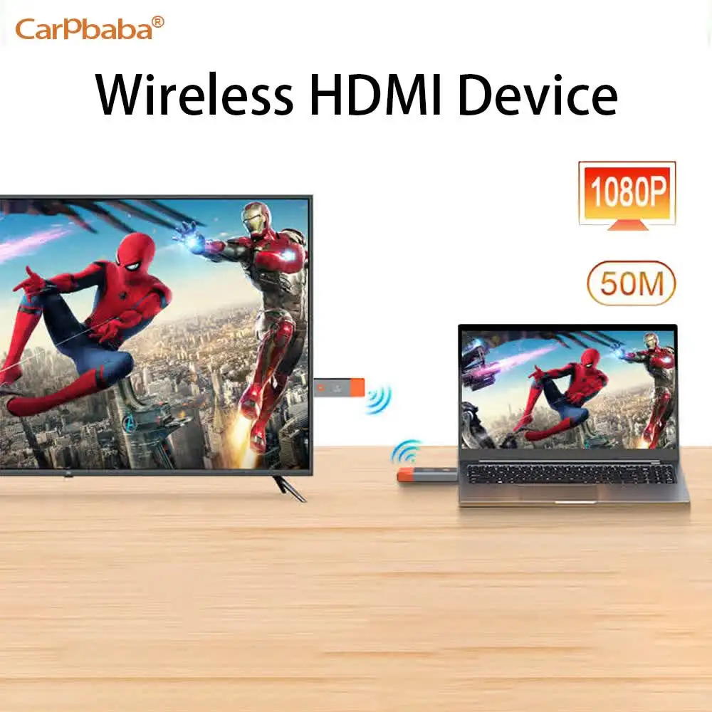 HDMI Wireless Transmitter And Receiver 1080P 50M HDMI Wireless Video TV Stick Display Extender For Camera Laptop PC to TV