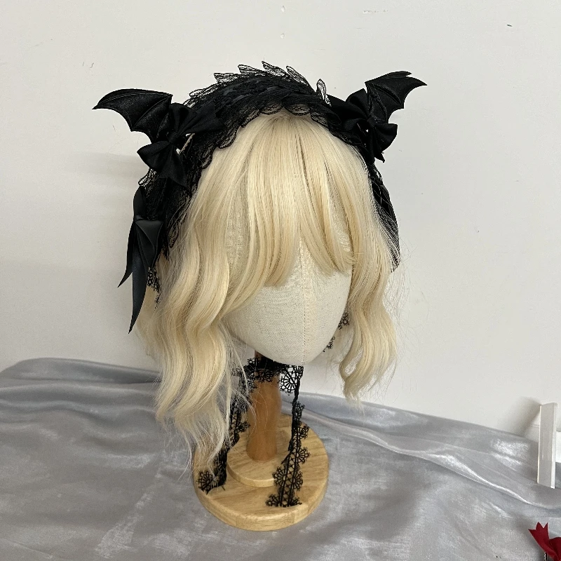 ハロウィン耳カチューシャ子供コスプレバットヘアバンドガールヘアアクセサリー女性のためのフェスティバルパーティーヘアバンド