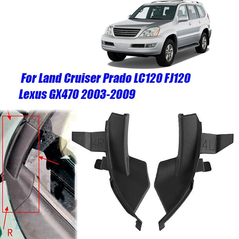 1Pair Front Windshield Wiper Trim Cowl For Land Cruiser Prado LC120 FJ120 Lexus GX470 2003-2009 53867-60040 53866-60030