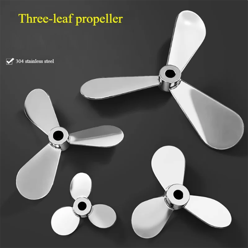 Stainless steel push mixing blade three blade spiral impeller mixer head dispersed large size