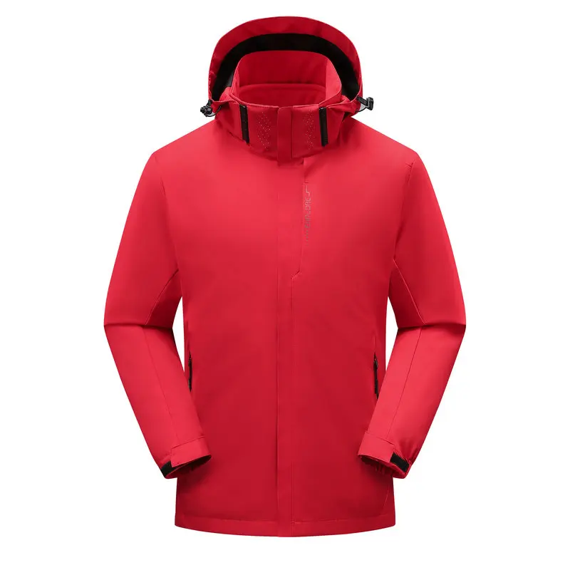 

Running Hiking Riding Waterproof Jackets Men's and Women's Three in One Jackets Detachable Fleece Two-piece Set 2PC Men Jackets