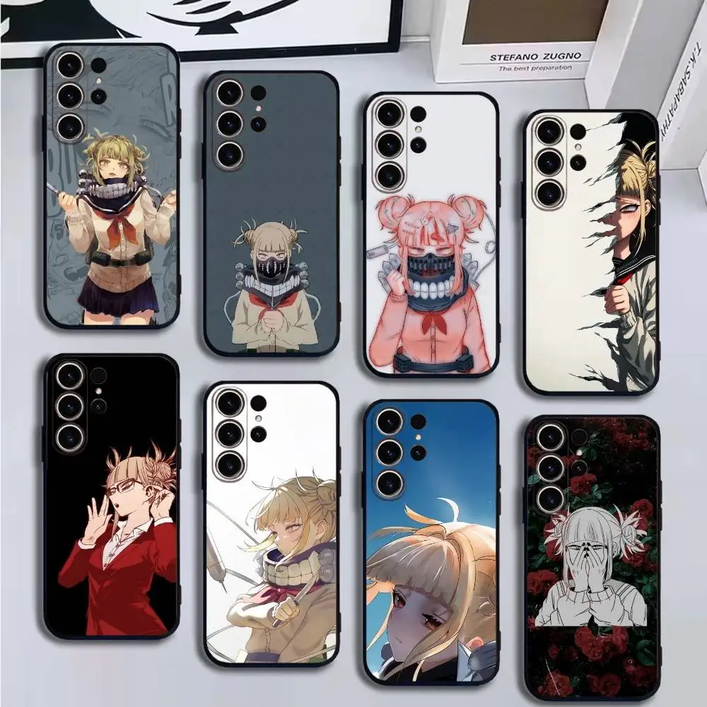 

Himiko Toga Waifu Anime Phone Case For SamsungS25,24,21,22,23,30,Ultra,20,Plus,Fe,Lite,Note,10,9,Soft Black Cover