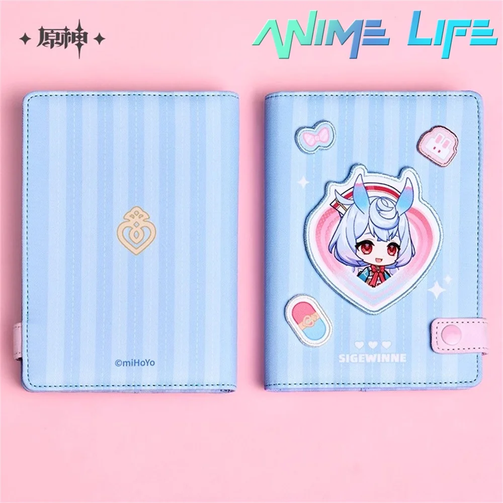 Official Game Genshin Impact Sigewinne Planner Notebook Book Acrylic Clip Cosplay Kids Gift Cute Pre-order