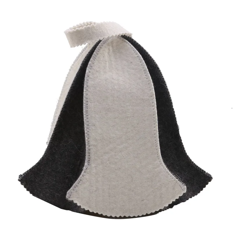 Anti Heat Sauna Hat Thicken Wool Felt Shower Cap Hair Turban