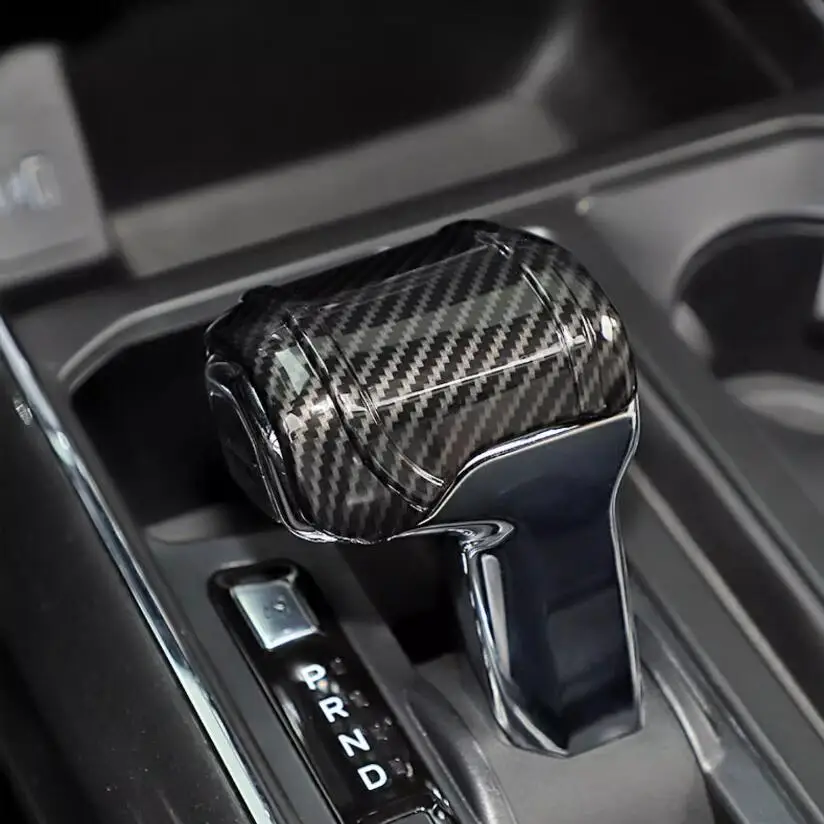 

for Ford F150 F-150 Raptor 2021 2022 2023 ABS Carbon Fibre Steering Wheel Button Frame Gear Head Knob Cover Interior Accessories