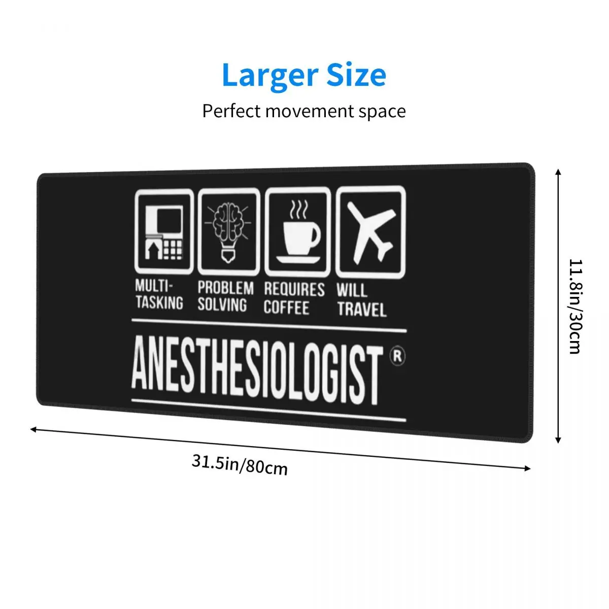 Large Mouse Pad Anesthesia Medication Labels Gamer PC Laptop Mats Keyboard Carpet Computer Gaming Office Accessories Desk Mat