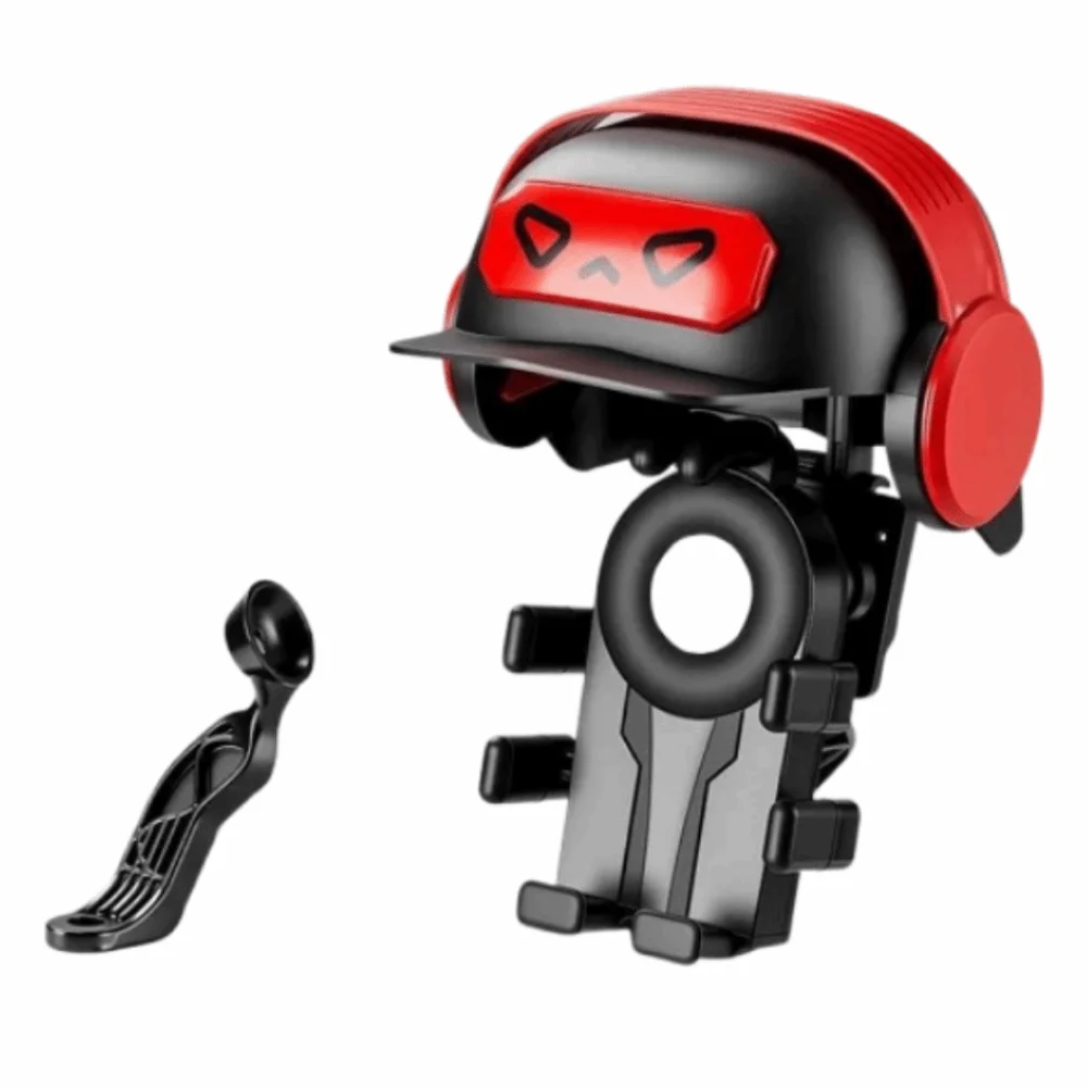 

Мультяшный мотоциклетный держатель для телефона 360° ° Вращающийся быстросъемный кронштейн для мотоциклетных телефонов, прочный солнцезащитный козырек для шлема