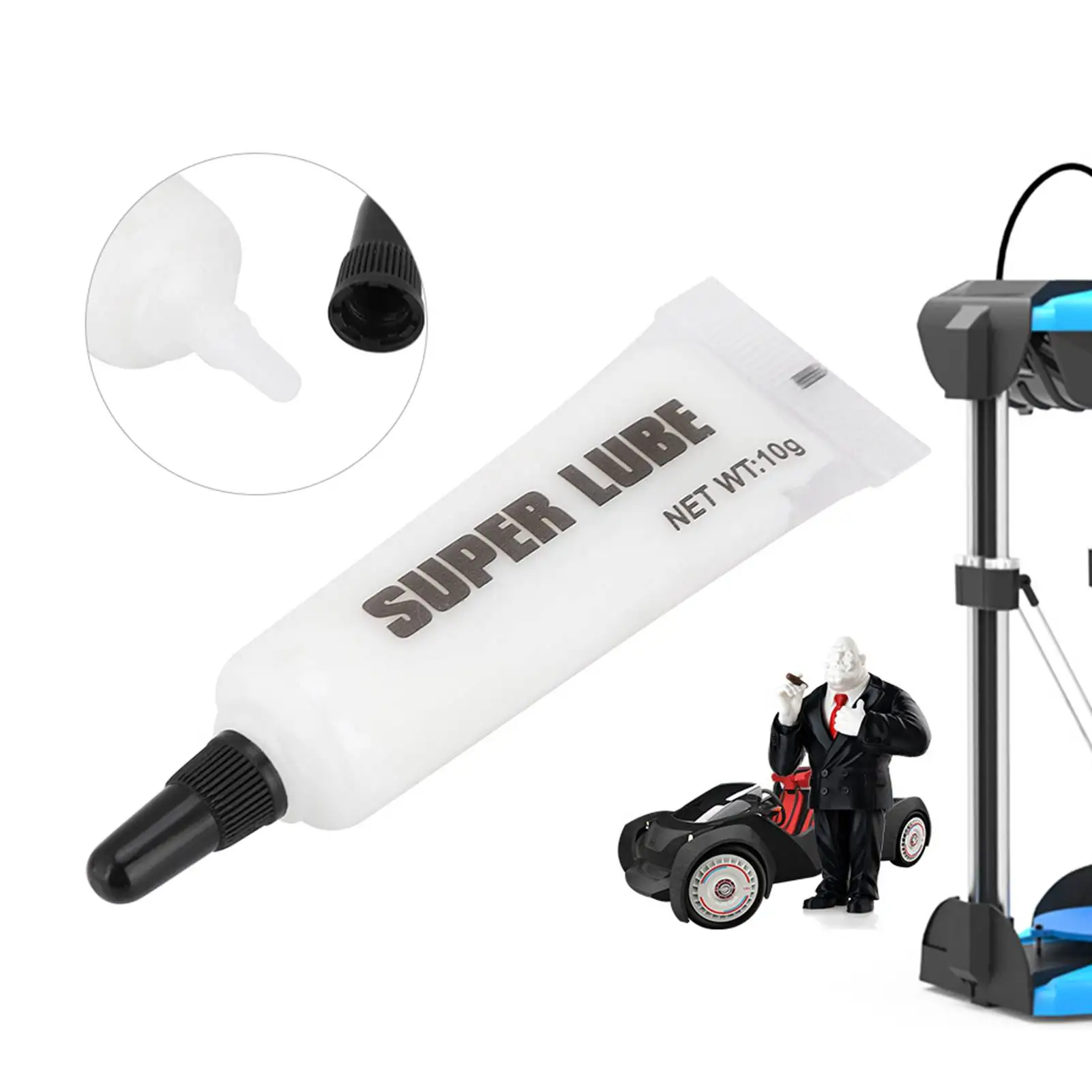 Lubricating Oil Oil 3D Printer Accessories Metal Rail Grease Lubricating Oil Non toxic Tasteless White Printer Oil Rail Oil