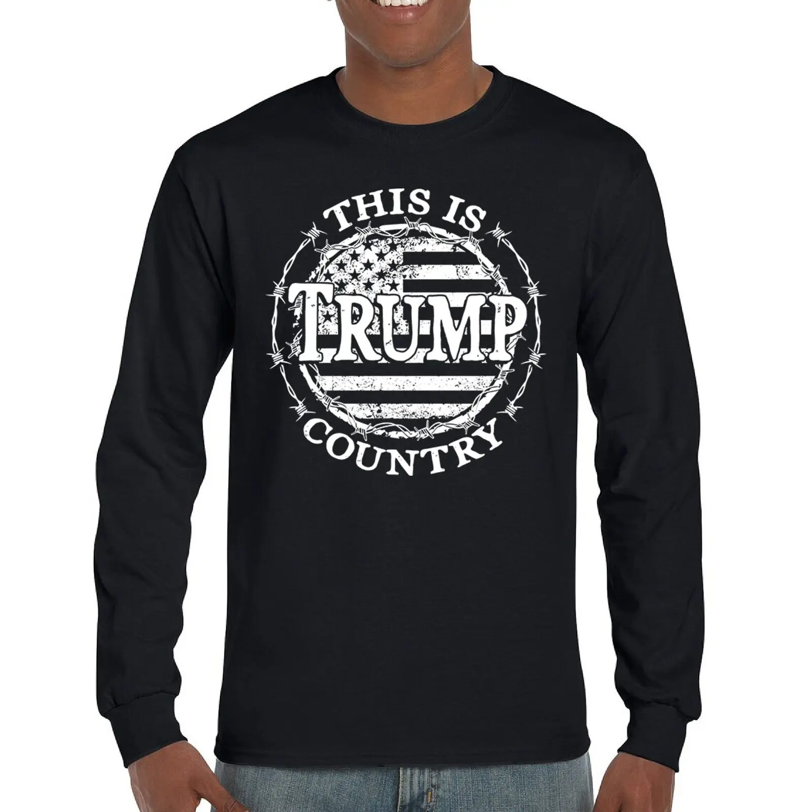 This is Trump Country Long Sleeve T-shirt MAGA Take America Back President 2024