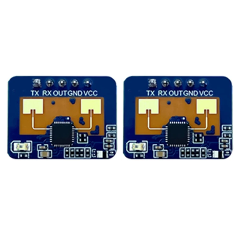 A7THK-2Pcs 24G Mmwave HLK-LD2410C Human Presence Radar Sensor Motion Detection Module