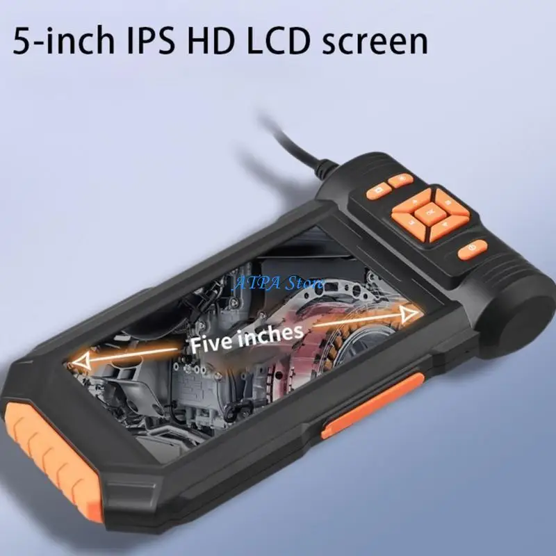 U13C Промышленная эндоскопическая камера с двойным объективом, бороскоп для осмотра автомобиля, водонепроницаемые светодиоды