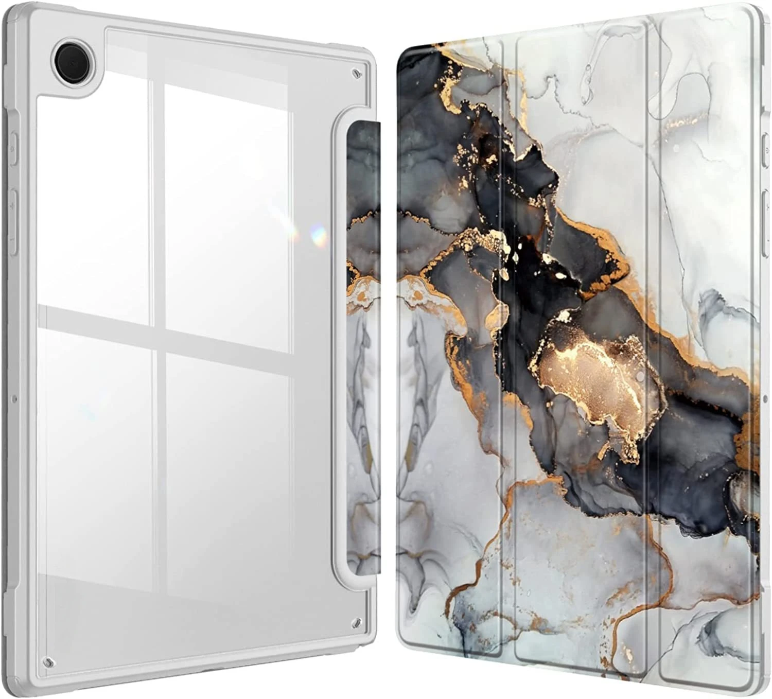 Für Samsung Galaxy Tab S6 Lite A9 Plus Hülle Acryl Dreifach Faltbarer Ständer Stifthalter Stoßfeste Tablet-Schutzhülle – Detail 9