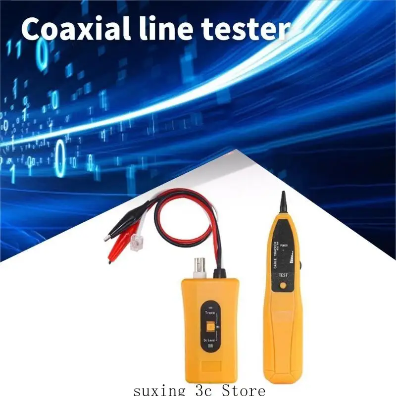 E8BE Coaxial (Coax) Cable Tester Networking Cable Tester for Data Coax Cable RJ45 CAT5 CAT6 BNC Continuity Cable Tester Checkers