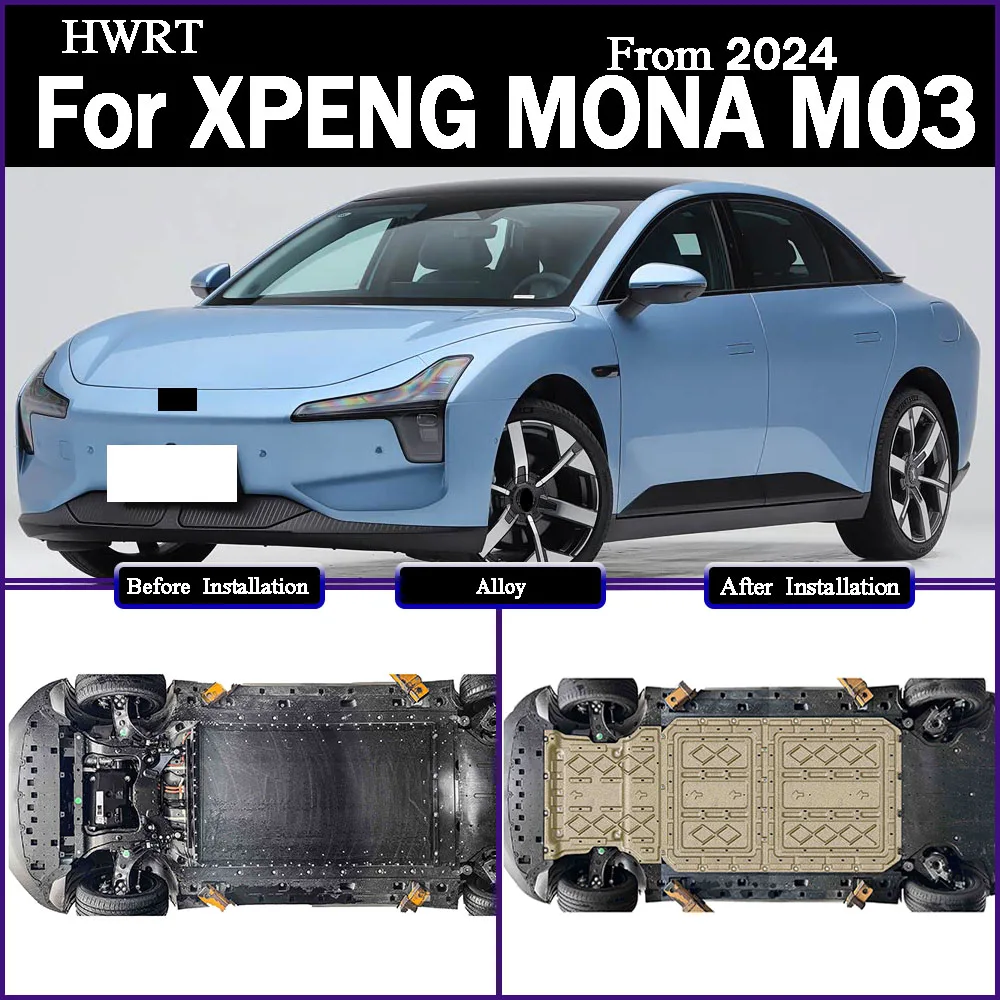 

For XPENG MONA M03 2024 515KM 620KM Protective Plate For Front Motor Rear Motor Front Batter Rear Battery Chassis Guard Board