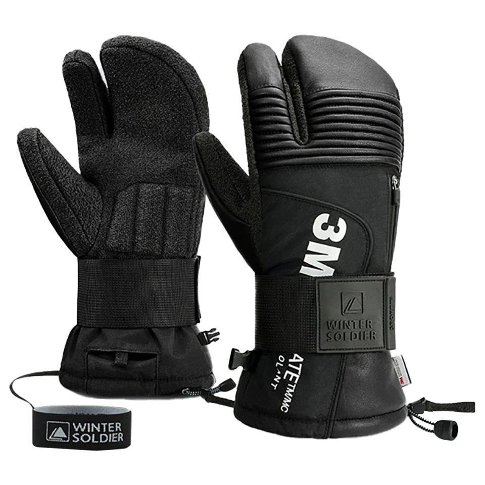 

Outdoor Ski Gloves Cycling Anti-fall Hand Guard Warm Waterproof Touch Screen Non-slip Wear-resistant Running Skiing Gloves Men