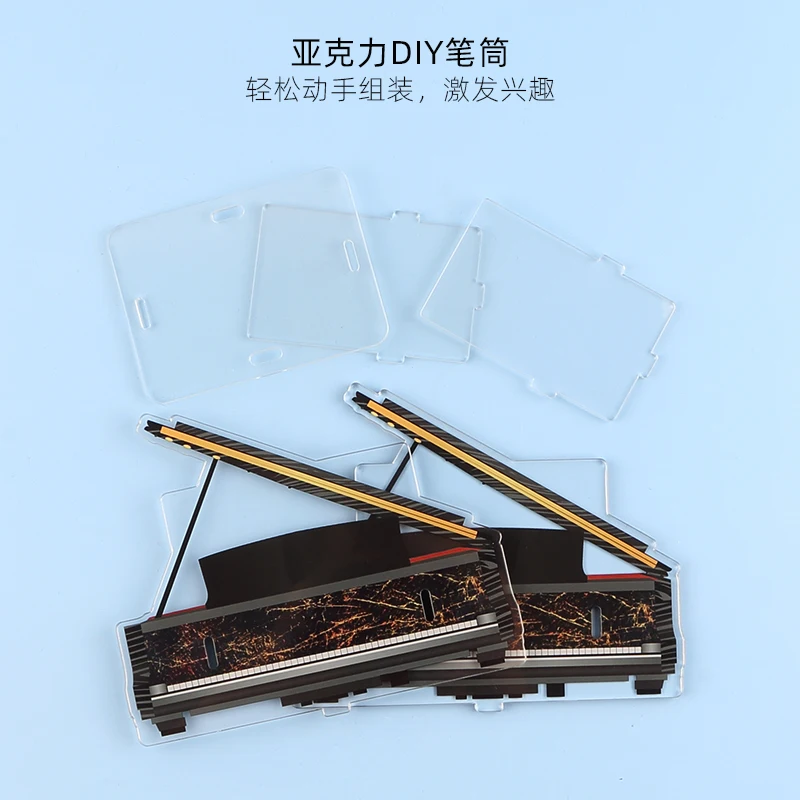 Piano Pen Stand Musical Instrument Modeling Storage Barrel Violin Guzheng Guitar Music Stationery Gifts Pen Holder Pencil Holder