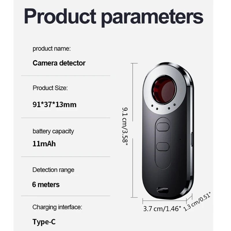 Infrared-Finder Allarme antifurto Home Anti-Monitoraggio Rivelatore anti-spia