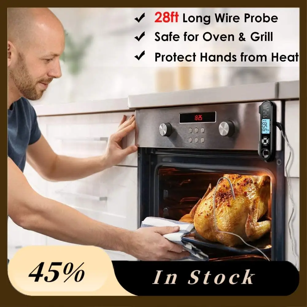 

2025 Trendmeat Thermometer Dual Probe Instant Read Food Meat Thermometers For Cooking With Alarm Function And Backlight